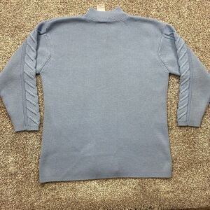 mondi city sweater men's S Cable Knit Turtleneck vintage wool 2-ply‎ Classic